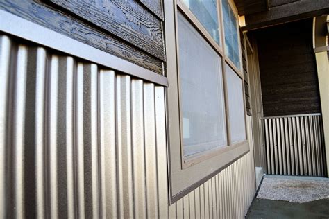 corrugated metal in my house|homes with metal siding photos.